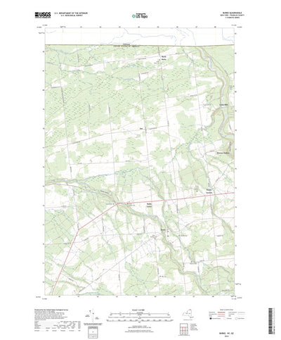 United States Geological Survey Burke, NY (2023, 24000-Scale) digital map