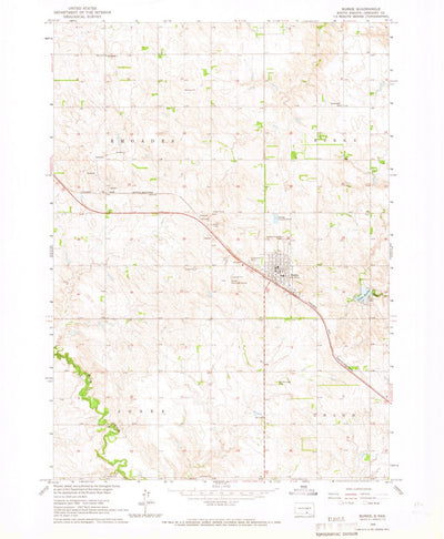 United States Geological Survey Burke, SD (1964, 24000-Scale) digital map