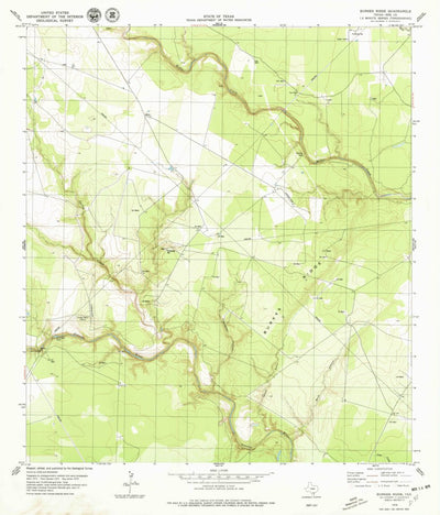 United States Geological Survey Burkes Ridge, TX (1979, 24000-Scale) digital map