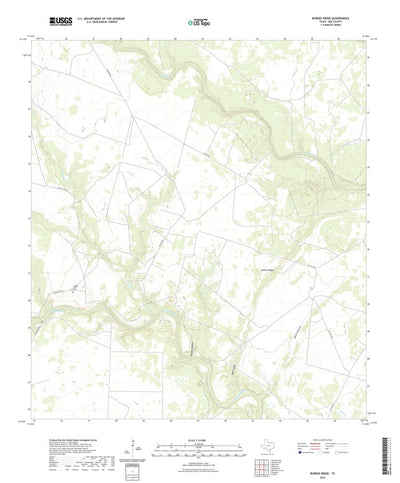 United States Geological Survey Burkes Ridge, TX (2022, 24000-Scale) digital map