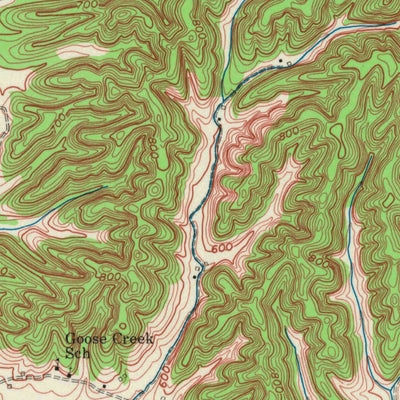 United States Geological Survey Burkesville, KY (1953, 24000-Scale) digital map