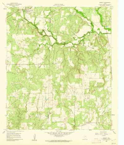 United States Geological Survey Burkett, TX (1960, 24000-Scale) digital map