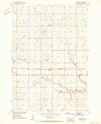 United States Geological Survey Burkmere, SD (1952, 24000-Scale) digital map