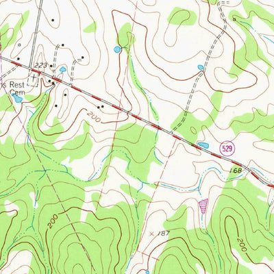United States Geological Survey Burleigh, TX (1961, 24000-Scale) digital map
