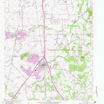 United States Geological Survey Burleson, TX (1955, 24000-Scale) digital map