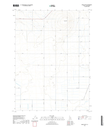 United States Geological Survey Burley Butte, ID (2020, 24000-Scale) digital map