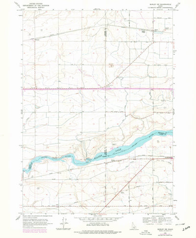 United States Geological Survey Burley SW, ID (1964, 24000-Scale) digital map
