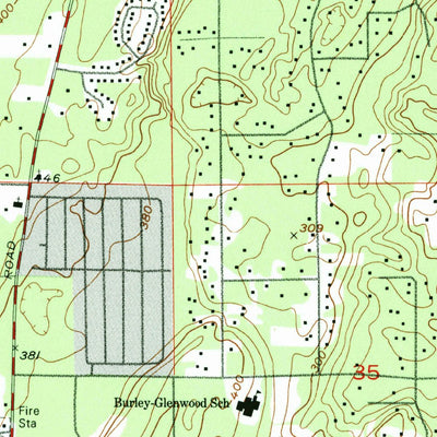 United States Geological Survey Burley, WA (1953, 24000-Scale) digital map