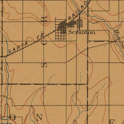 United States Geological Survey Burlingame, KS (1889, 125000-Scale) digital map