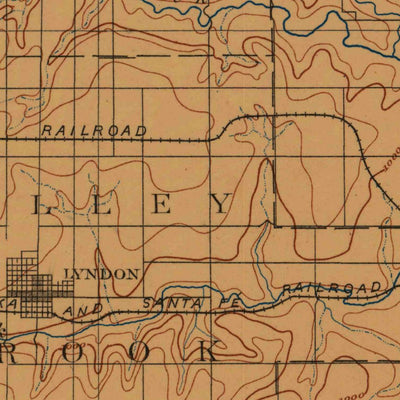 United States Geological Survey Burlingame, KS (1889, 125000-Scale) digital map