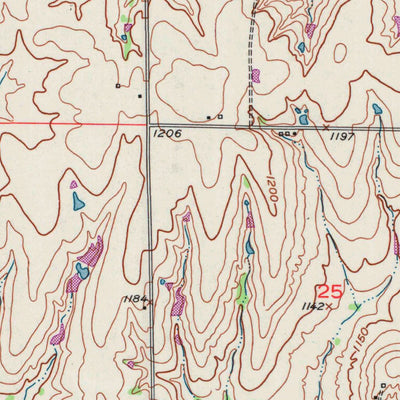 United States Geological Survey Burlingame, KS (1952, 24000-Scale) digital map