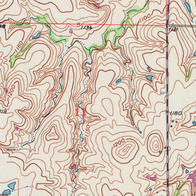 United States Geological Survey Burlingame, KS (1952, 24000-Scale) digital map
