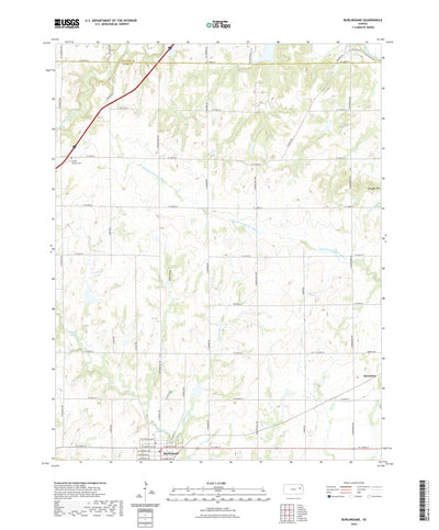 United States Geological Survey Burlingame, KS (2022, 24000-Scale) digital map