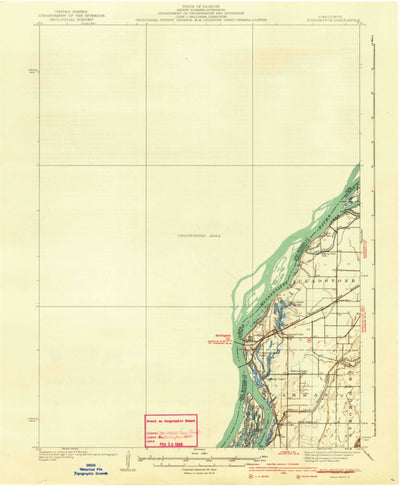 United States Geological Survey Burlington, IA-IL (1940, 62500-Scale) digital map