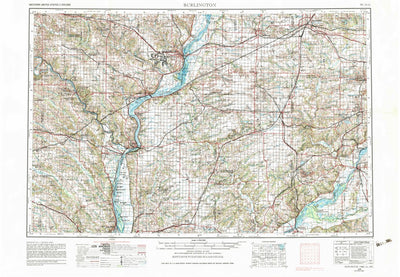United States Geological Survey Burlington, IA-IL-MO (1958, 250000-Scale) digital map