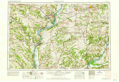 United States Geological Survey Burlington, IA-IL-MO (1963, 250000-Scale) digital map