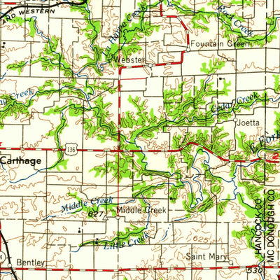 United States Geological Survey Burlington, IA-IL-MO (1963, 250000-Scale) digital map