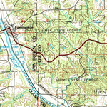 United States Geological Survey Burlington, IA-IL-MO (1985, 100000-Scale) digital map