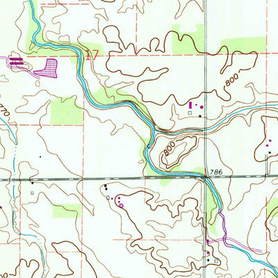 United States Geological Survey Burlington, IN (1961, 24000-Scale) digital map