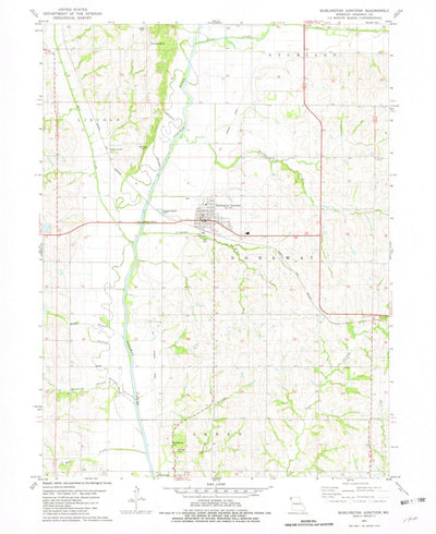 United States Geological Survey Burlington Junction, MO (1981, 24000-Scale) digital map