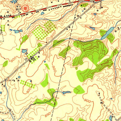 United States Geological Survey Burlington, KY-OH (1951, 24000-Scale) digital map