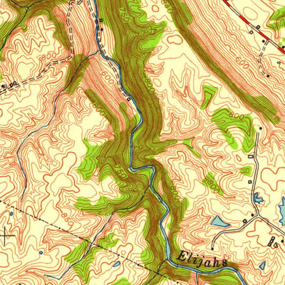 United States Geological Survey Burlington, KY-OH (1951, 24000-Scale) digital map