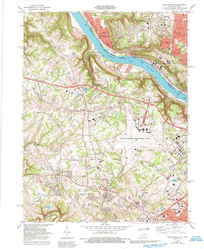 United States Geological Survey Burlington, KY-OH (1983, 24000-Scale) digital map