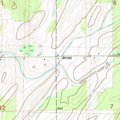 United States Geological Survey Burlington, MI (1982, 24000-Scale) digital map