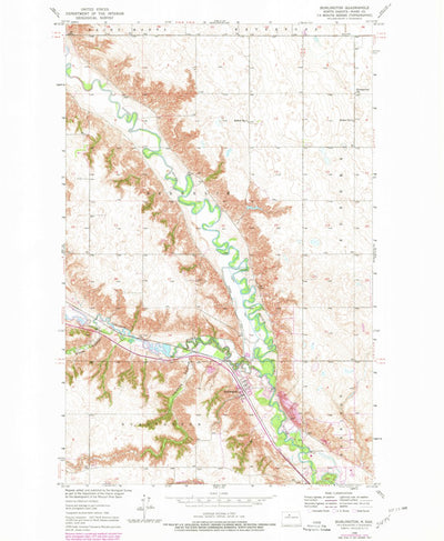 United States Geological Survey Burlington, ND (1948, 24000-Scale) digital map