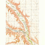 United States Geological Survey Burlington, ND (1950, 24000-Scale) digital map