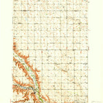 United States Geological Survey Burlington, ND (1951, 62500-Scale) digital map