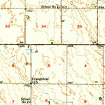 United States Geological Survey Burlington, ND (1951, 62500-Scale) digital map