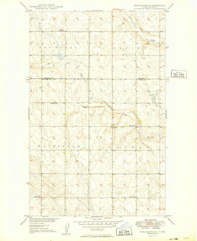United States Geological Survey Burlington NE, ND (1949, 24000-Scale) digital map