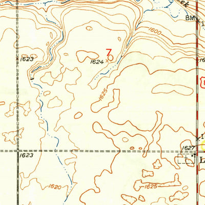 United States Geological Survey Burlington NE, ND (1949, 24000-Scale) digital map