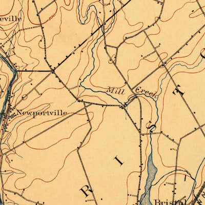 United States Geological Survey Burlington, NJ-PA (1906, 62500-Scale) digital map