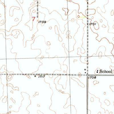 United States Geological Survey Burlington NW, ND (1949, 24000-Scale) digital map