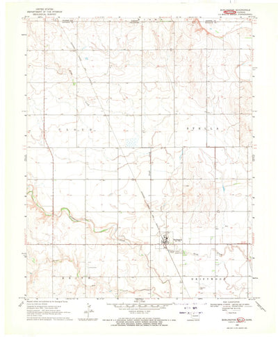 United States Geological Survey Burlington, OK-KS (1969, 24000-Scale) digital map