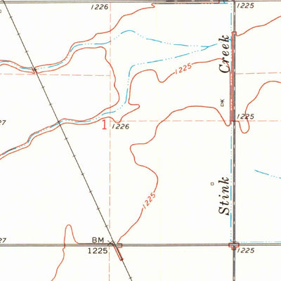 United States Geological Survey Burlington, OK-KS (1969, 24000-Scale) digital map