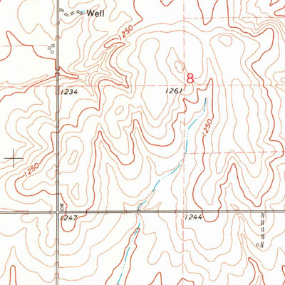 United States Geological Survey Burlington, OK-KS (1969, 24000-Scale) digital map