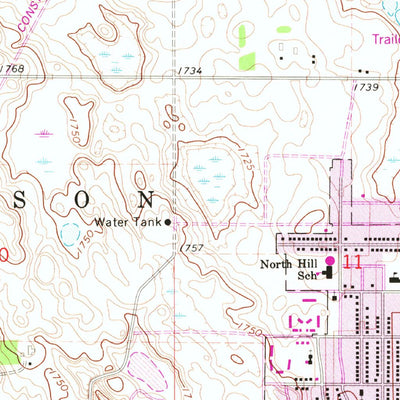 United States Geological Survey Burlington SE, ND (1966, 24000-Scale) digital map