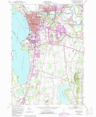 United States Geological Survey Burlington, VT (1948, 24000-Scale) digital map