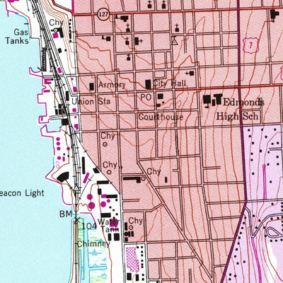 United States Geological Survey Burlington, VT (1948, 24000-Scale) digital map