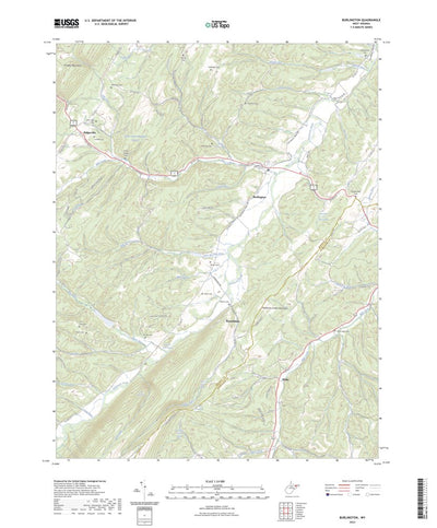 United States Geological Survey Burlington, WV (2023, 24000-Scale) digital map