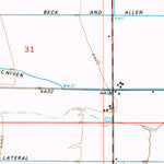 United States Geological Survey Burlington, WY (1951, 24000-Scale) digital map