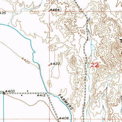 United States Geological Survey Burlington, WY (1951, 24000-Scale) digital map