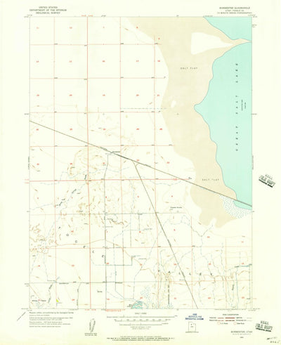 United States Geological Survey Burmester, UT (1955, 24000-Scale) digital map