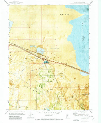 United States Geological Survey Burmester, UT (1972, 24000-Scale) digital map