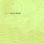 United States Geological Survey Burn Butte, OR (1967, 24000-Scale) digital map