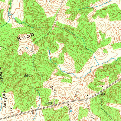 United States Geological Survey Burna, KY (1954, 24000-Scale) digital map