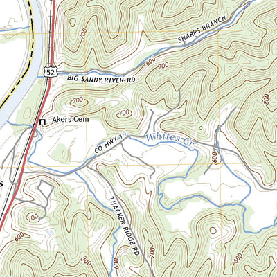 United States Geological Survey Burnaugh, KY (2022, 24000-Scale) digital map